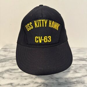 Black USS Kitty Hawk cap